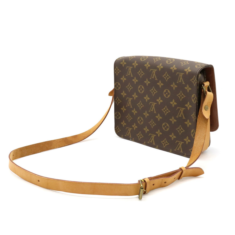 Louis Vuitton Crossbody Bag Cartouchiere Monogram Shoulder Brown